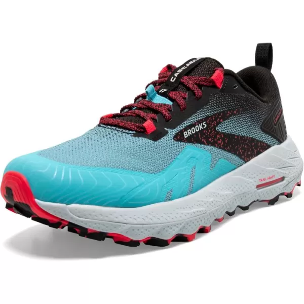 Brooks Womens Cascadia 17 Trail Running ShoeBluefishBlackDiva Pink