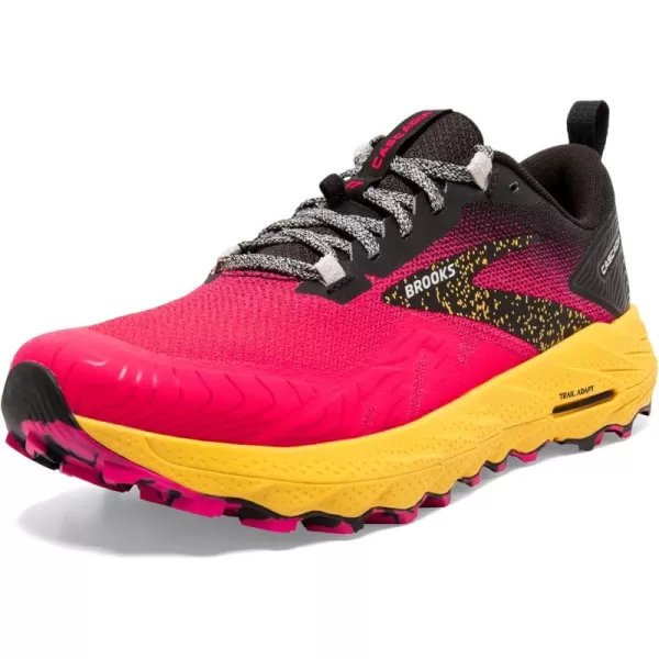 Brooks Womens Cascadia 17 Trail Running ShoeDiva PinkBlackLemon Chrome