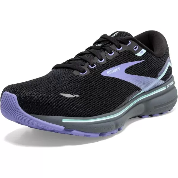 Brooks Womens Ghost 15 Neutral Running ShoeBlackJacarandaSalt