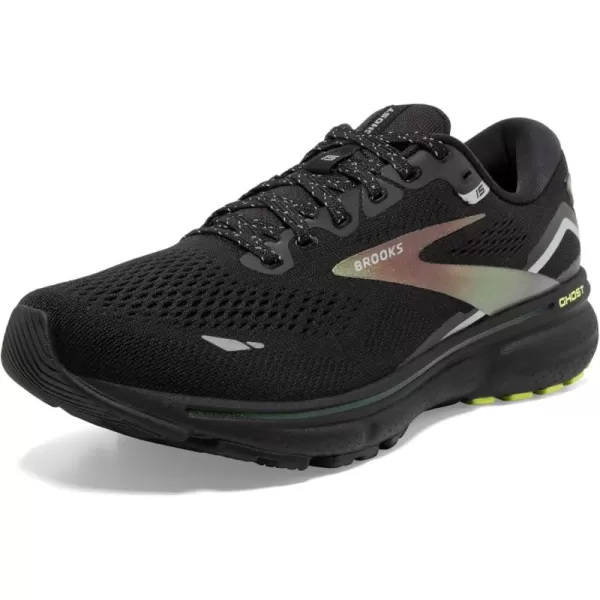 Brooks Womens Ghost 15 Neutral Running ShoeBlackLime