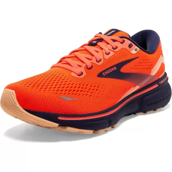 Brooks Womens Ghost 15 Neutral Running ShoeCoralNavyPeach
