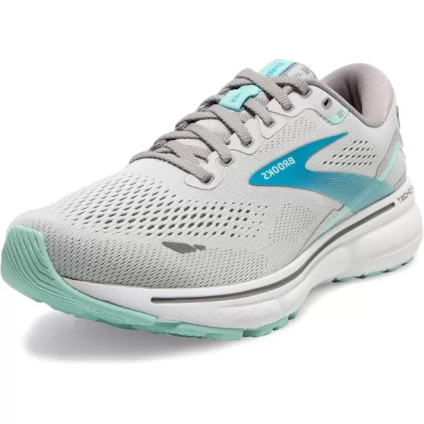 Brooks Womens Ghost 15 Neutral Running ShoeGreyBlackened PearlBlue