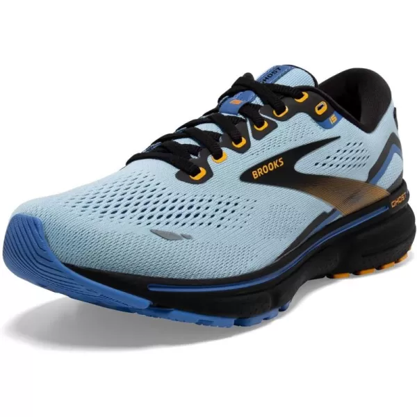 Brooks Womens Ghost 15 Neutral Running ShoeLight BlueBlackYellow