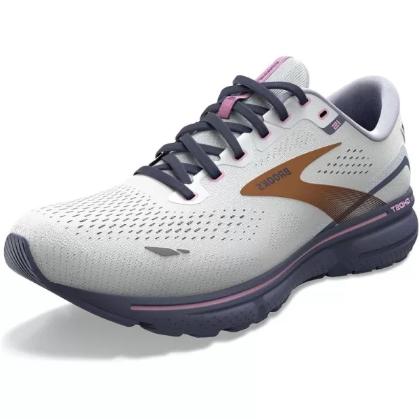 Brooks Womens Ghost 15 Neutral Running ShoeSpa BlueNeo PinkCopper