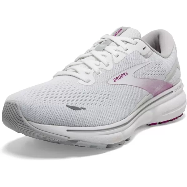 Brooks Womens Ghost 15 Neutral Running ShoeWhiteOysterViola