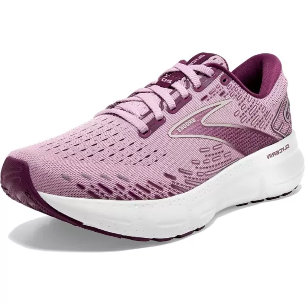 Brooks Womens Glycerin 20 Neutral Running ShoeMauveGrape WineGrey
