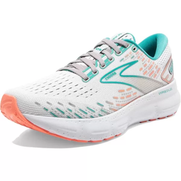 Brooks Womens Glycerin 20 Neutral Running ShoeOysterLatigo BayCoral