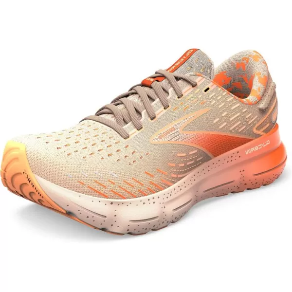 Brooks Womens Glycerin 20 Neutral Running ShoePeachTangerineOrange