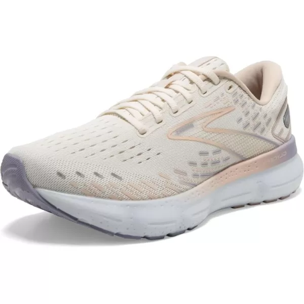 Brooks Womens Glycerin 20 Neutral Running ShoeSnow WhiteBlushCosmic Sky