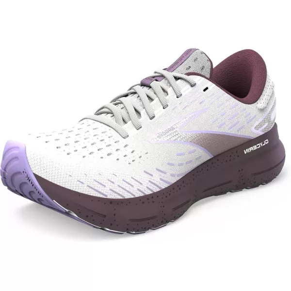 Brooks Womens Glycerin 20 Neutral Running ShoeWhiteOrchidLavender