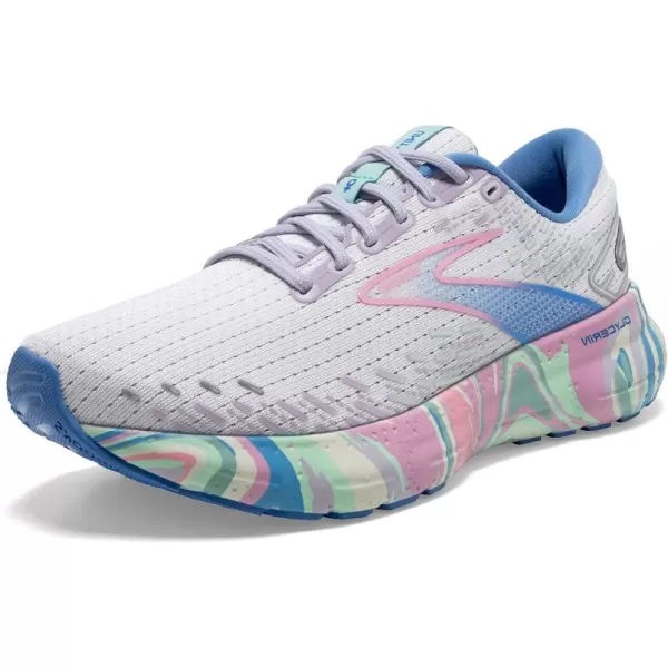 Brooks Womens Glycerin 20 Neutral Running ShoeWhitePurplePink