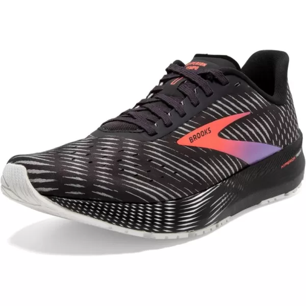 Brooks Womens Hyperion Tempo Road Running ShoeBlackCoralPurple