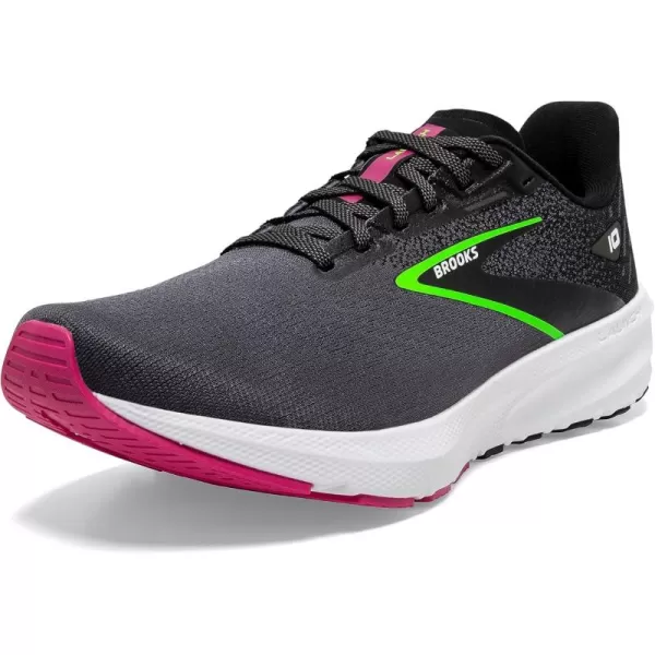 Brooks Womens Launch 10 Neutral Running ShoeBlackBlackened PearlGreen