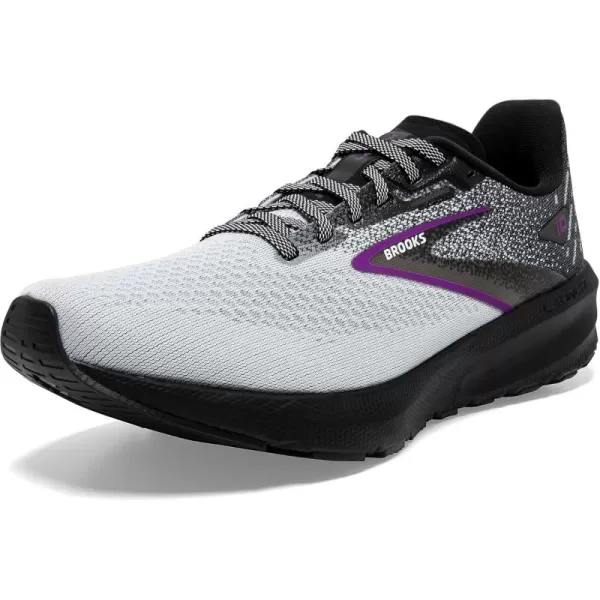 Brooks Womens Launch 10 Neutral Running ShoeBlackWhiteViolet