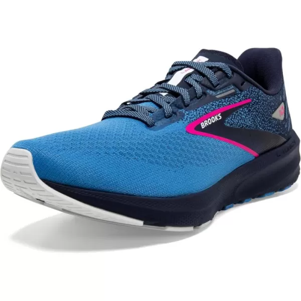 Brooks Womens Launch 10 Neutral Running ShoePeacoatMarina BluePink Glo