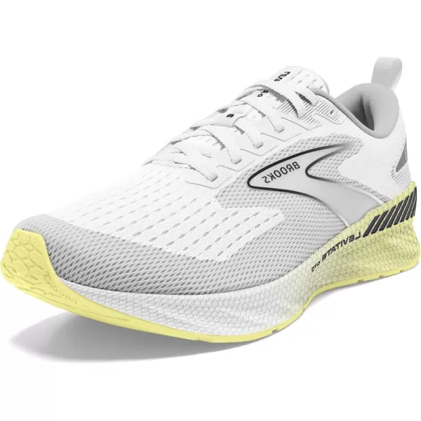 Brooks Womens Levitate GTS 6 Supportive Running ShoeWhiteOysterYellow