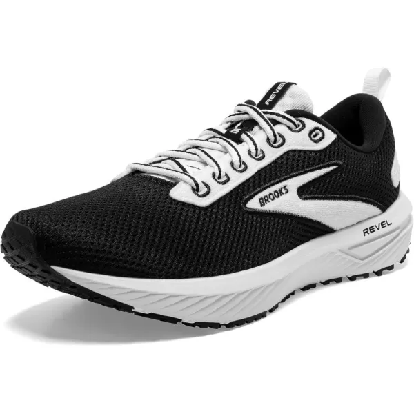 Brooks Womens Revel 6 Neutral Running ShoeBlackWhite