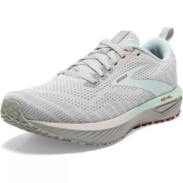 Brooks Womens Revel 6 Neutral Running ShoeOyster MushroomAlloyBlue