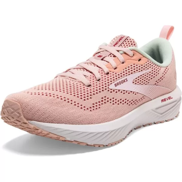 Brooks Womens Revel 6 Neutral Running ShoePeach WhipPink