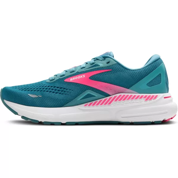 Brooks Womens Adrenaline GTS 23 Supportive Running ShoeStorm BluePinkAqua