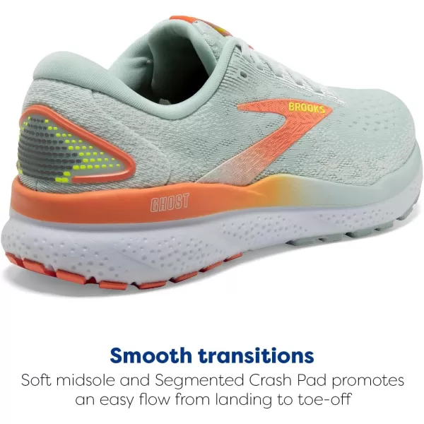 Brooks Womens Ghost 16 Neutral Running ShoeSkylightCoconutSunset