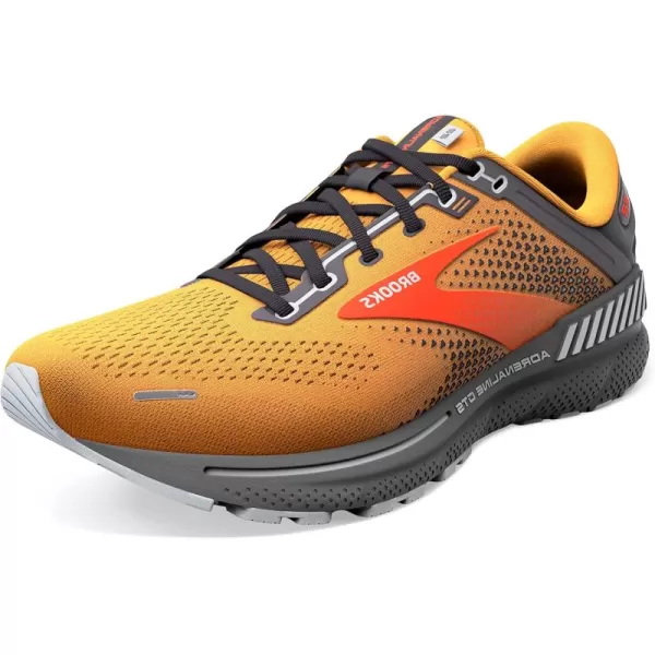 Brooks Mens Adrenaline GTS 22 Supportive Running ShoeOrangePearlHigh Rise