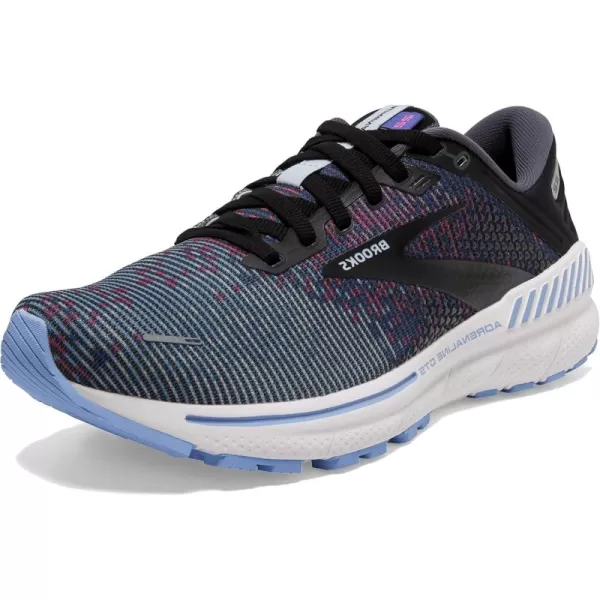 Brooks Womens Adrenaline GTS 22 Supportive Running ShoeLavenderBlackGrey