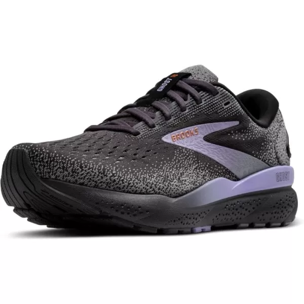 Brooks Womens Ghost 16 Neutral Running ShoeEbonyLavenderCopper