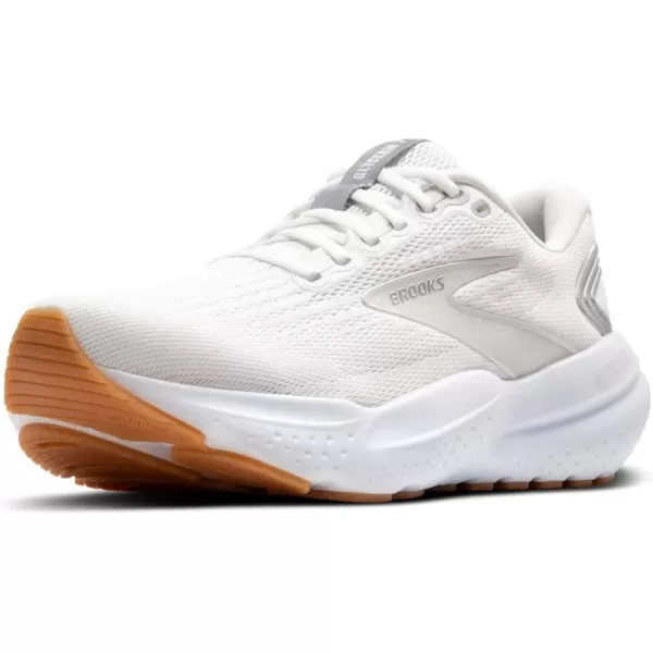 Brooks Womens Glycerin 21 Neutral Running ShoeWhiteSilverBiscuit