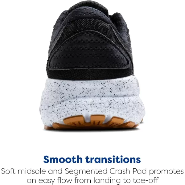 Brooks Womens Ghost 16 Running ShoeBlackBlackened PearlWhite