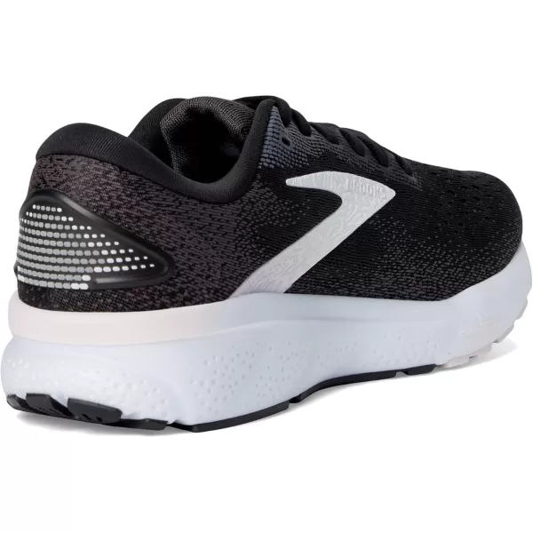 Brooks Womens Ghost 16 Running ShoeBlackWhiteOrchid Ice