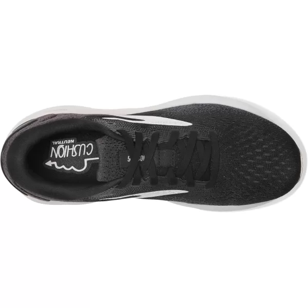 Brooks Womens Ghost 16 Running ShoeBlackWhiteOrchid Ice