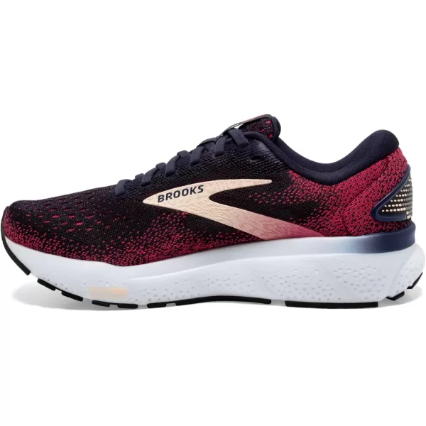 Brooks Womens Ghost 16 Running ShoePeacoatRaspberryApricot