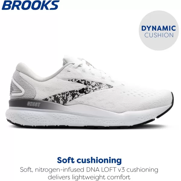 Brooks Womens Ghost 16 Running ShoeWhiteOysterLava