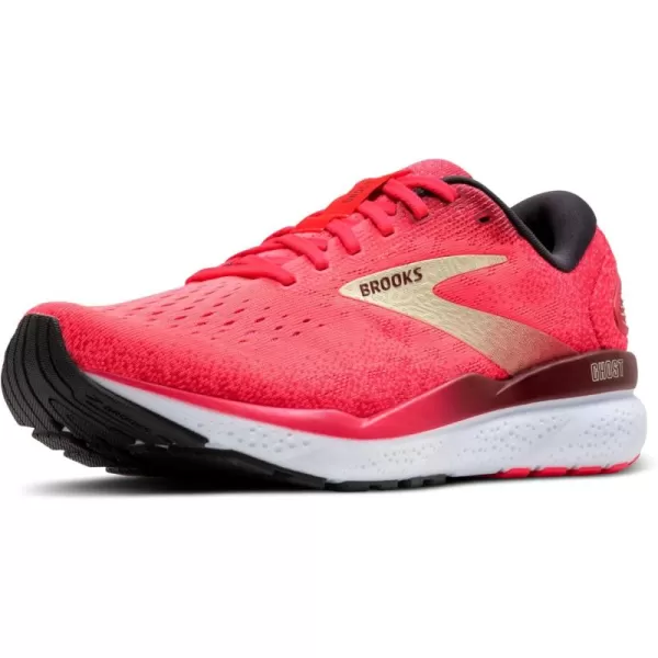 Brooks Womens Ghost 16 Running ShoePinkSundried TomatoCream