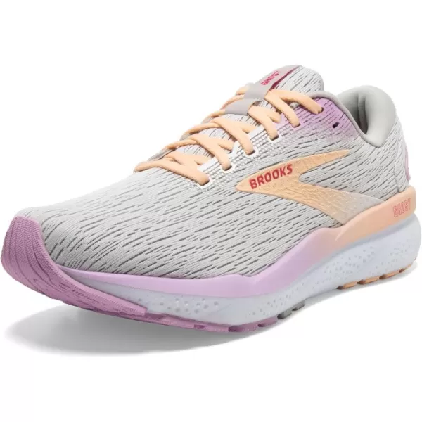 Brooks Womens Ghost 16 Running ShoeWhiteGreyOrchid