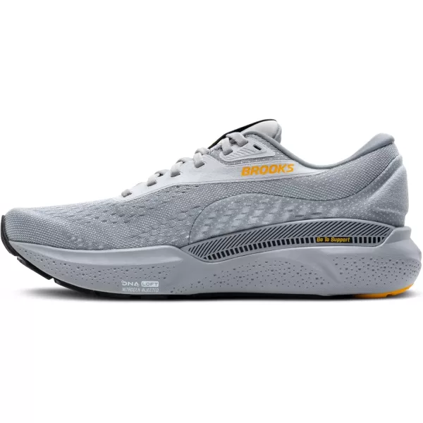 imageBrooks Mens Adrenaline GTS 24 Supportive Running ShoeAlloyWhiteGold Fusion