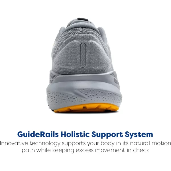 imageBrooks Mens Adrenaline GTS 24 Supportive Running ShoeAlloyWhiteGold Fusion