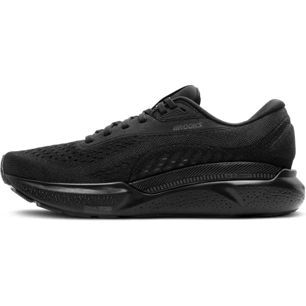imageBrooks Mens Adrenaline GTS 24 Supportive Running ShoeBlackBlackEbony