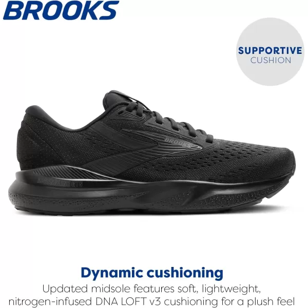 imageBrooks Mens Adrenaline GTS 24 Supportive Running ShoeBlackBlackEbony