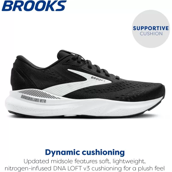 imageBrooks Mens Adrenaline GTS 24 Supportive Running ShoeBlackWhite