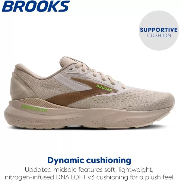imageBrooks Mens Adrenaline GTS 24 Supportive Running ShoeChateau GreyPortabellaGreen