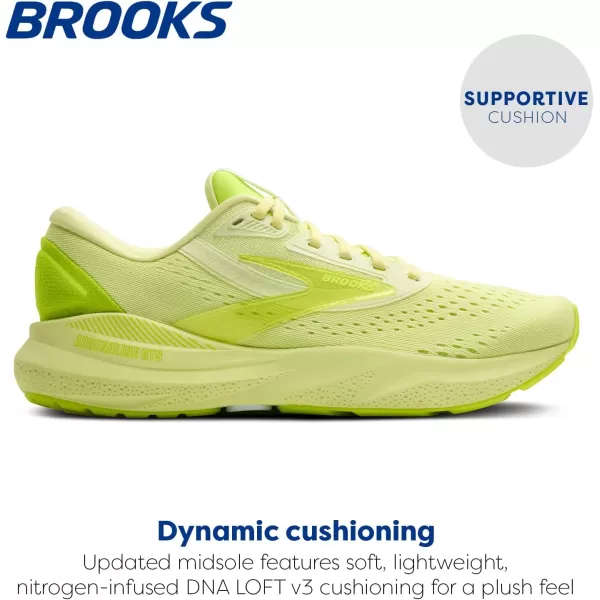 imageBrooks Mens Adrenaline GTS 24 Supportive Running ShoeLime GreenNightlife