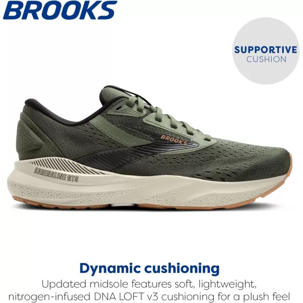 imageBrooks Mens Adrenaline GTS 24 Supportive Running ShoeThymeBlackPelican
