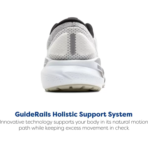imageBrooks Mens Adrenaline GTS 24 Supportive Running ShoeWhiteBlackPelican