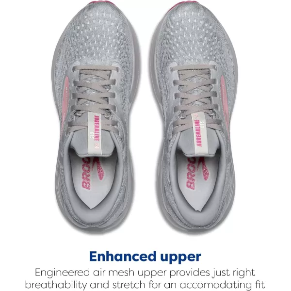 imageBrooks Womens Adrenaline GTS 24 Supportive Running ShoeAlloyWhiteZephyr