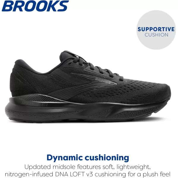 imageBrooks Womens Adrenaline GTS 24 Supportive Running ShoeBlackBlackEbony
