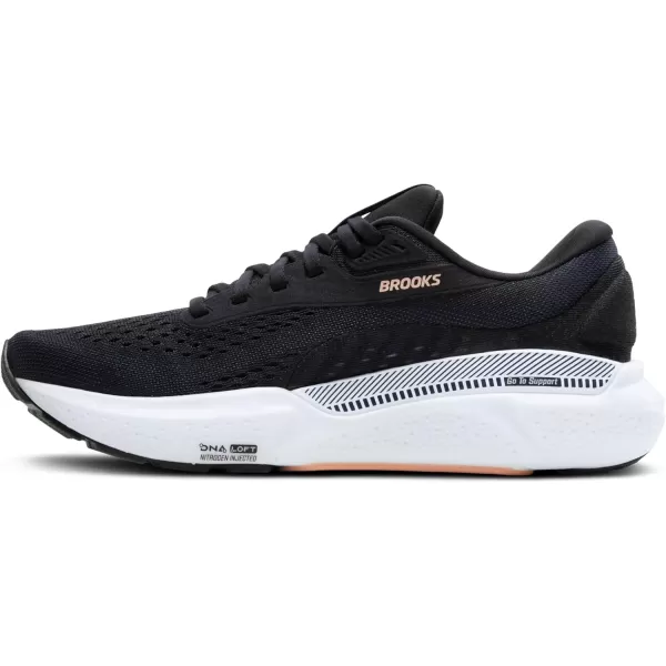 imageBrooks Womens Adrenaline GTS 24 Supportive Running ShoeBlackPeachPeacoat