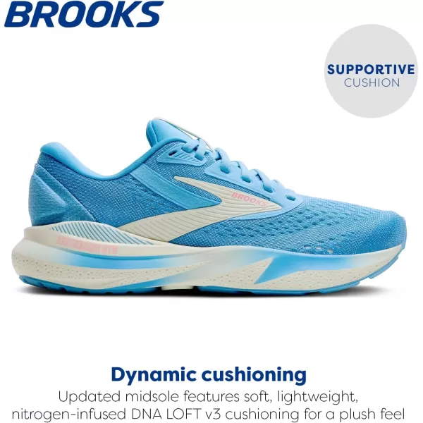 imageBrooks Womens Adrenaline GTS 24 Supportive Running ShoeBonnie BlueGreyPink