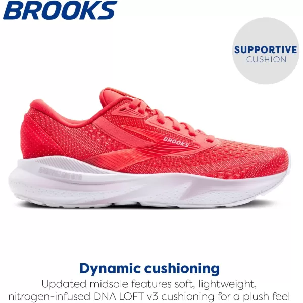imageBrooks Womens Adrenaline GTS 24 Supportive Running ShoeCayenneThistleWhite